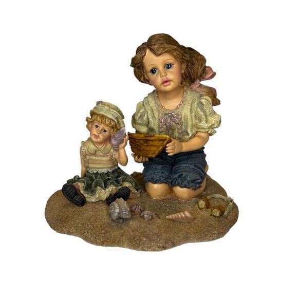 Boyds Bears Dollstone Collection Lucinda and Dawn By the Sea Yesterdays Child - Picture 1 of 13